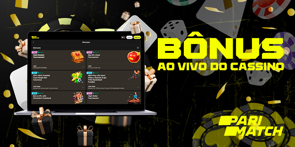 Bônus de cassino em tempo real para jogadores brasileiros