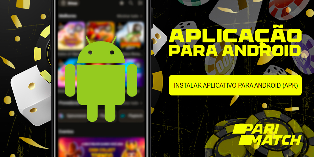 Aplicativo móvel PariMatch para Android