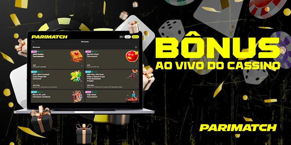 Bônus de cassino em tempo real para jogadores brasileiros